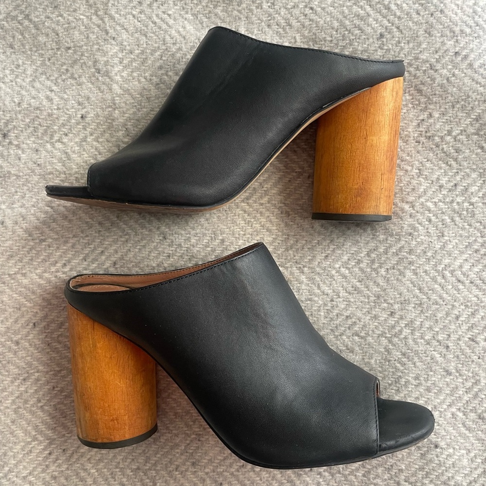 Urban Outfitters wood heel mule